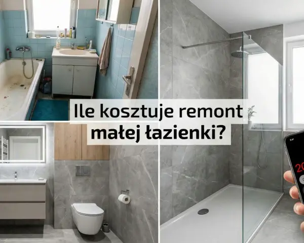 Przed i po remoncie małej łazienki. Zobacz, ile za remont małej łazienki zapłacisz, porównując stare i nowe wnętrze.