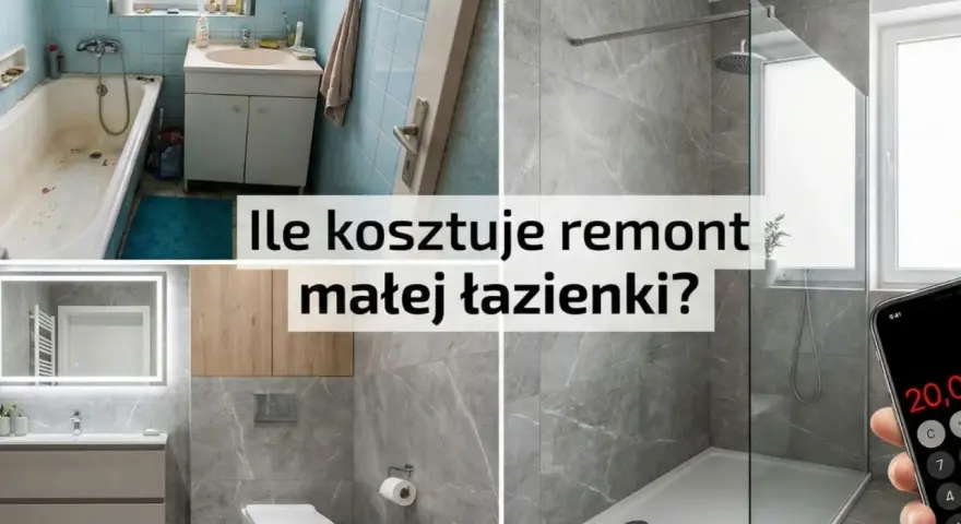 Przed i po remoncie małej łazienki. Zobacz, ile trwa remont małej łazienki i jak zmienić jej wygląd.
